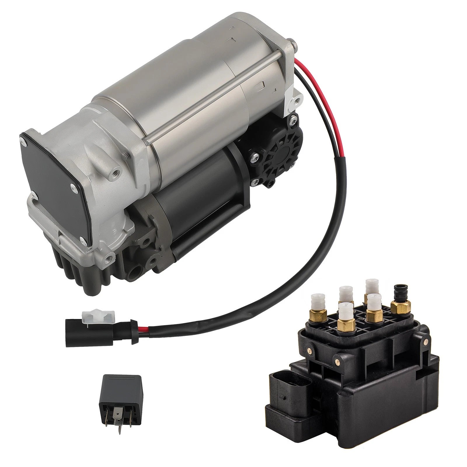 Air Suspension Compressor Pump with Valve Block for Mercedes S212 E550 (2010–2016)