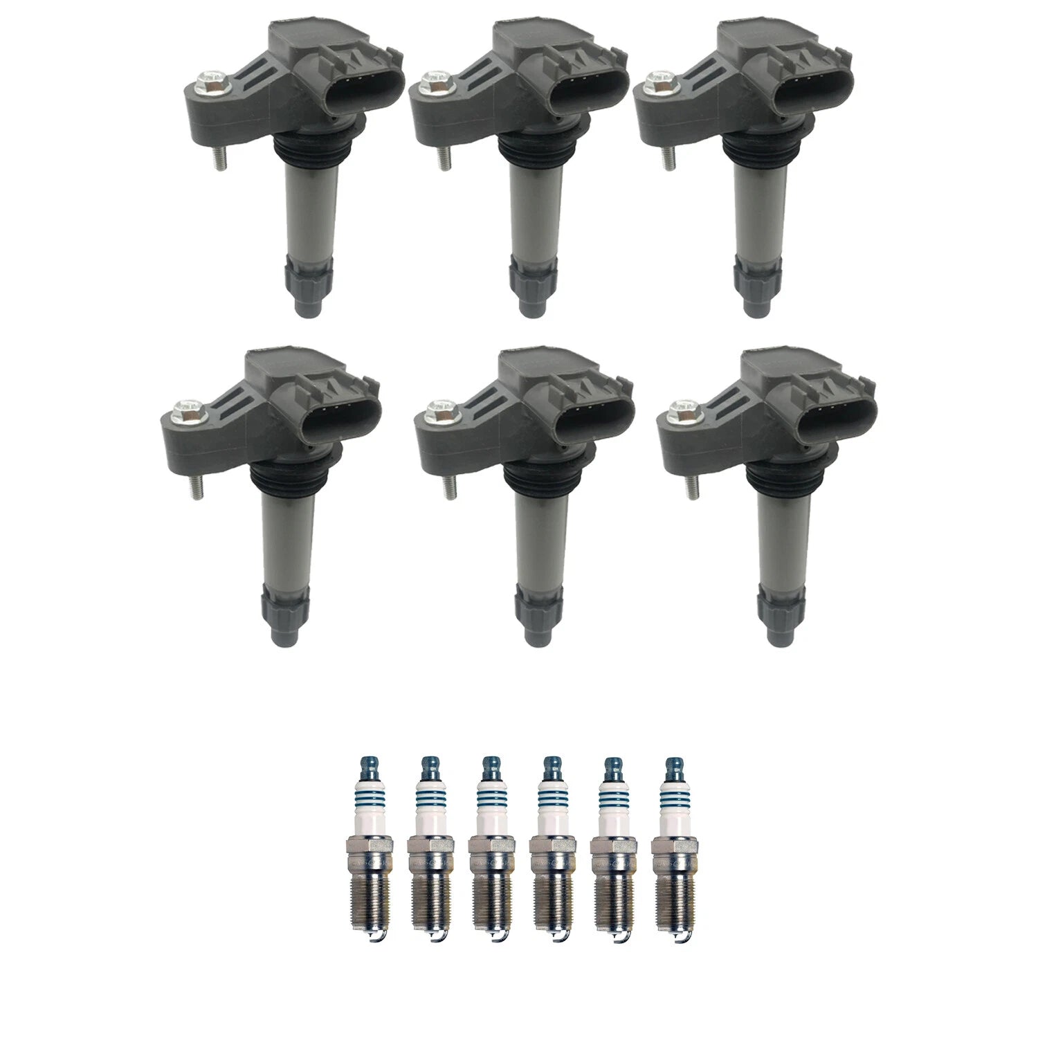 Set of 6 Ignition Coils & Spark Plugs for Camaro CTS (2010–2015)