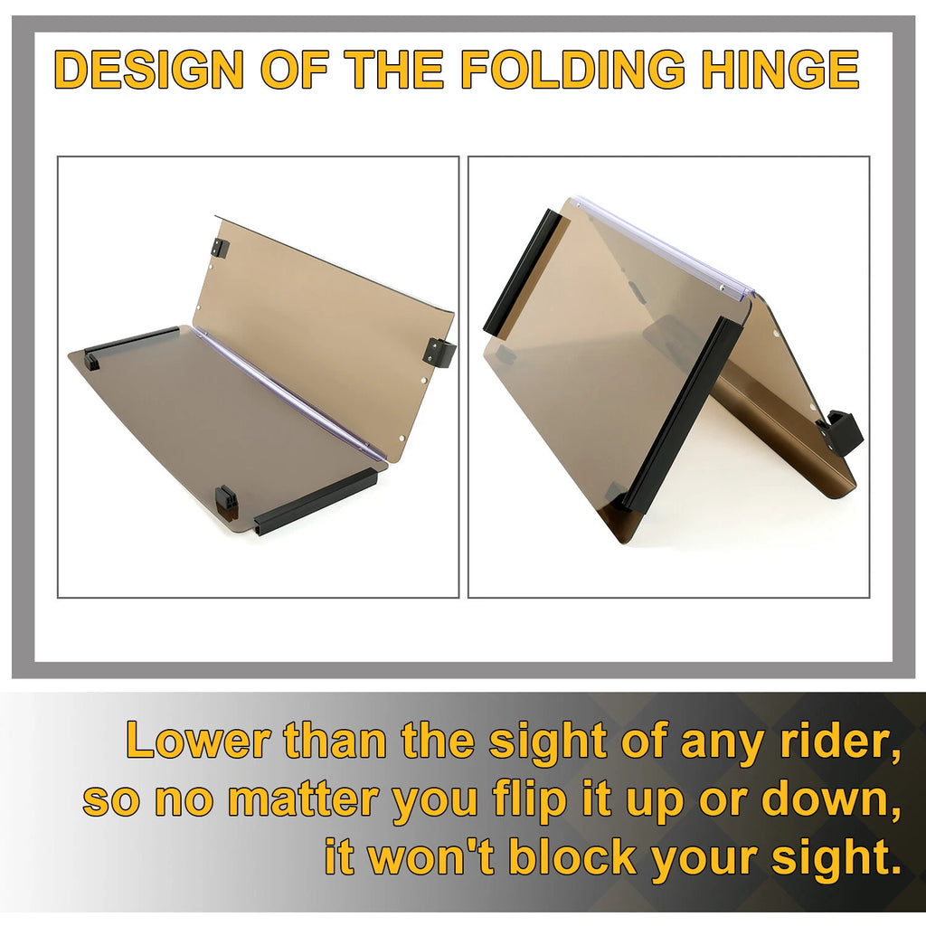 Tinted Fold Down Windshield for EZGO Marathon (1986–1994.5)