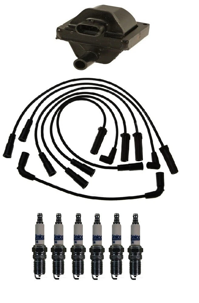 Ignition Wires & Spark Plugs Kit for GMC Chevrolet V6 4.3L (1996–2002)