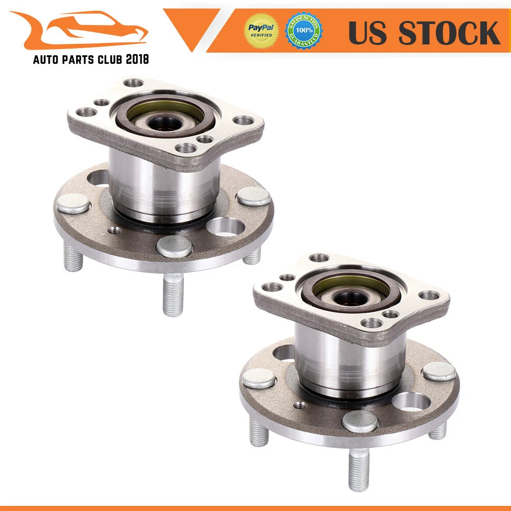 2X Rear Wheel Hub Bearing Assembly for Ford Fiesta (2011–2018) w/ ABS