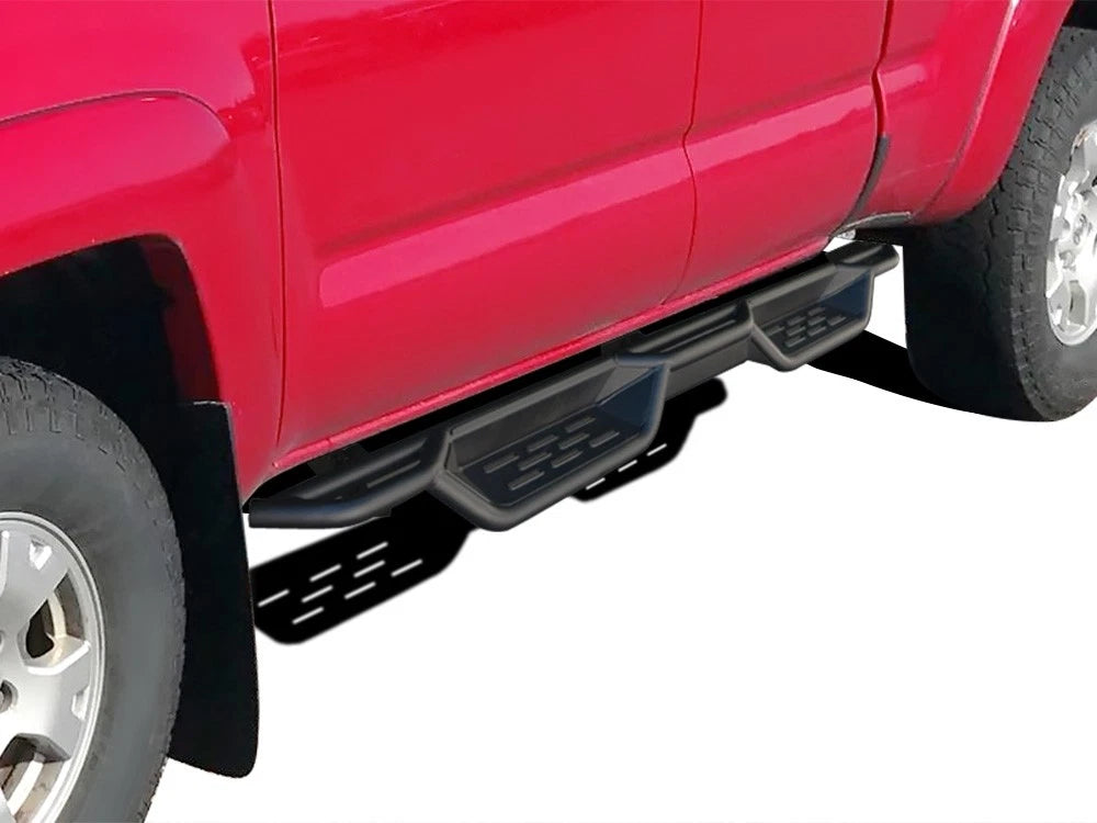 Black Side Step Nerf Bars for Toyota Tacoma (2005–2023)