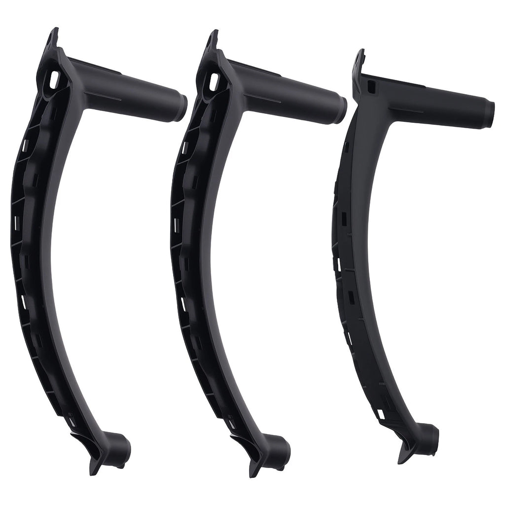 Set of 3 Black Door Pull Covers for BMW X5 E70 X6 E71 (2008–2014) ABS
