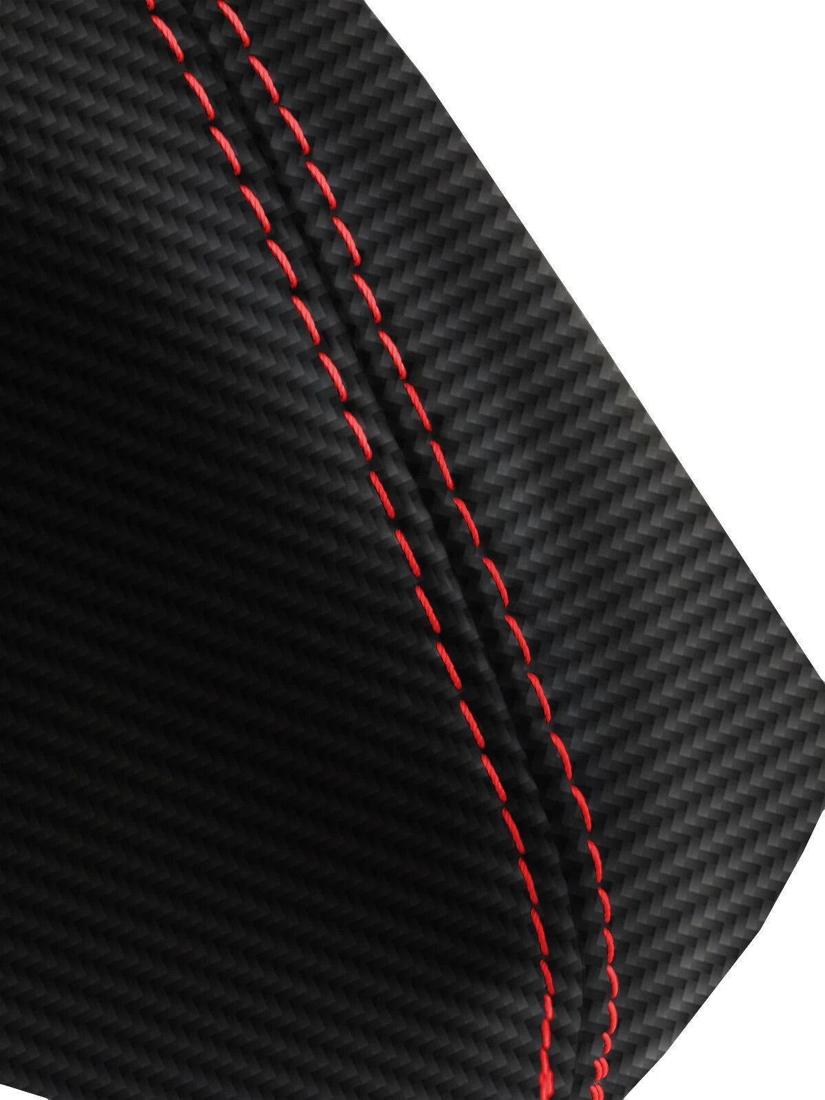 E Brake Boot Cover for Mazda 3 (2014–2016) Carbon Fiber Red Stitch