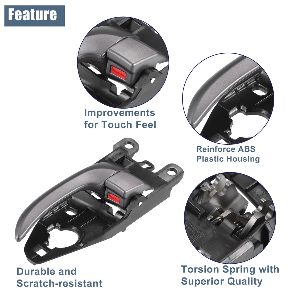 2 Pair Interior Door Handle for Hyundai Elantra (No. 826203X000RY)