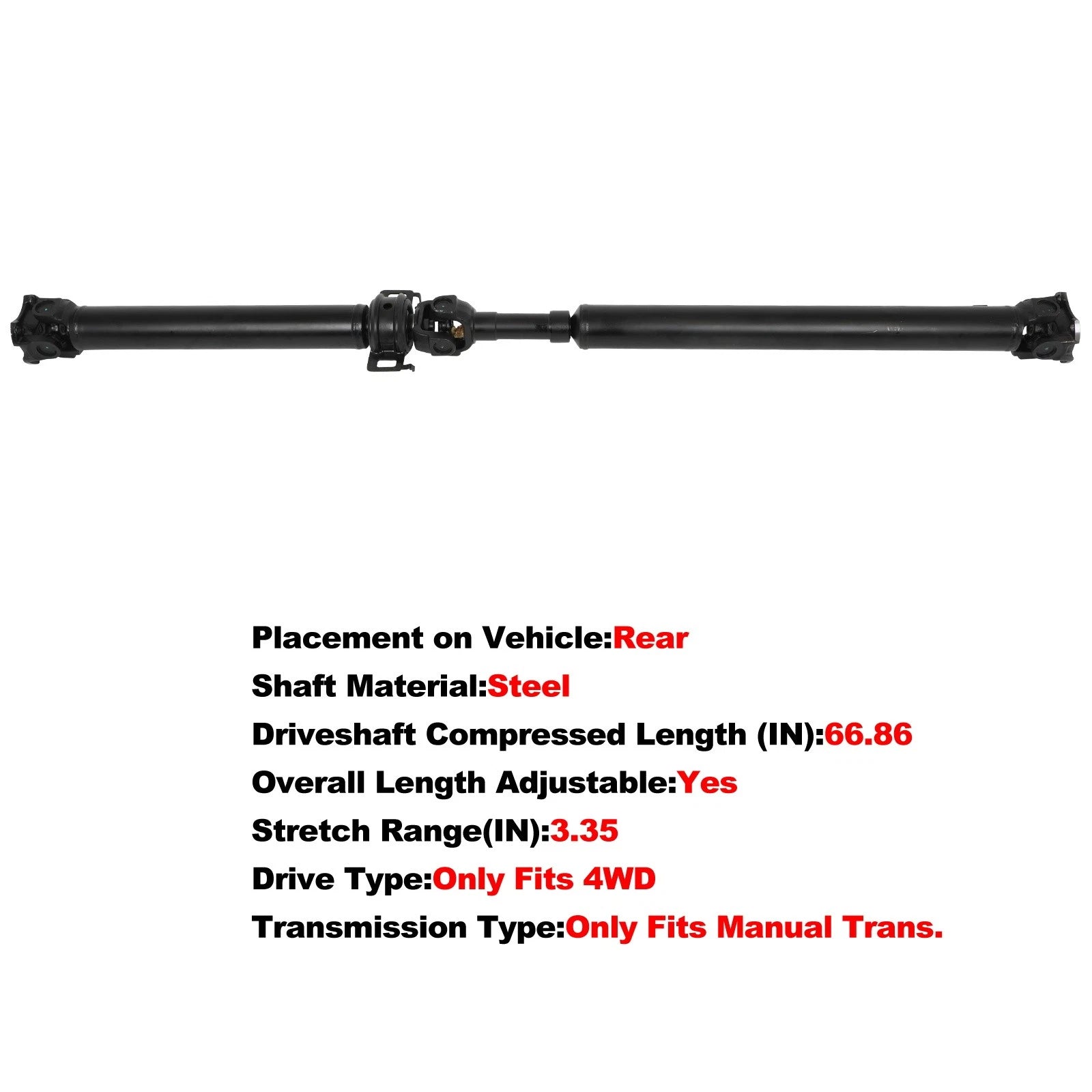 Drive Shaft for Toyota Tacoma (2005–2014) 37100-04330 37100-04331 936-728
