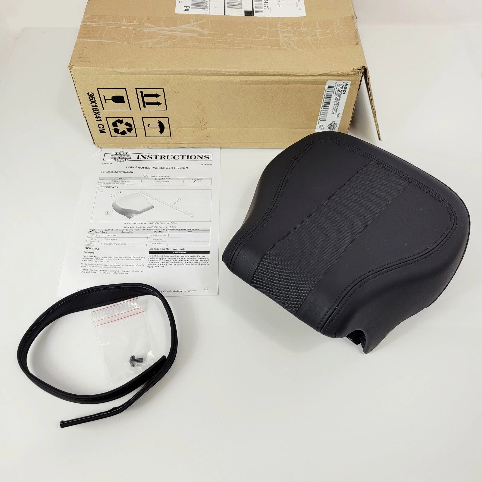Low Profile Rear Seat Pillion for Harley-Davidson Road Glide (2023–2026) 52400329