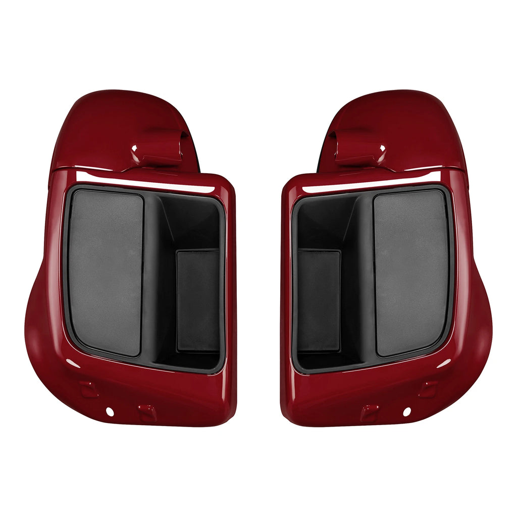 Lower Vented Leg Fairings for Harley Electra Glide Road Glide (2014–2025) Billiard Red