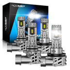 4-Piece LED Headlight Bulb Kit 9005 + H11 for Novsight