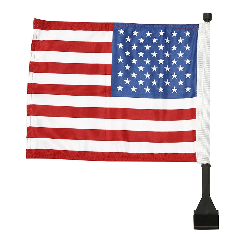 Saddlebag Trunk Mount American Flagpole for Harley Touring (1993–2022)