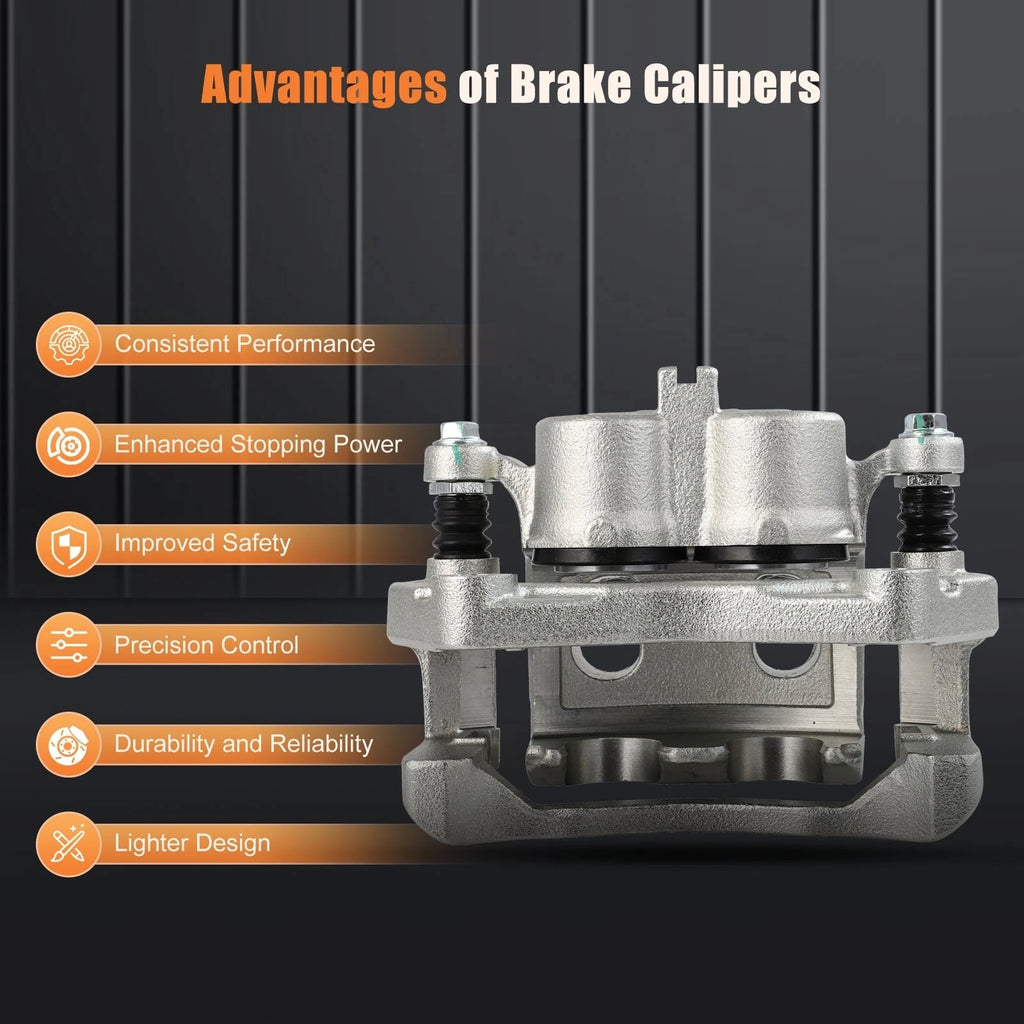 Front Left Brake Caliper w/Bracket for Infiniti QX60 (2014–2020) & Nissan Murano (2015–2022)