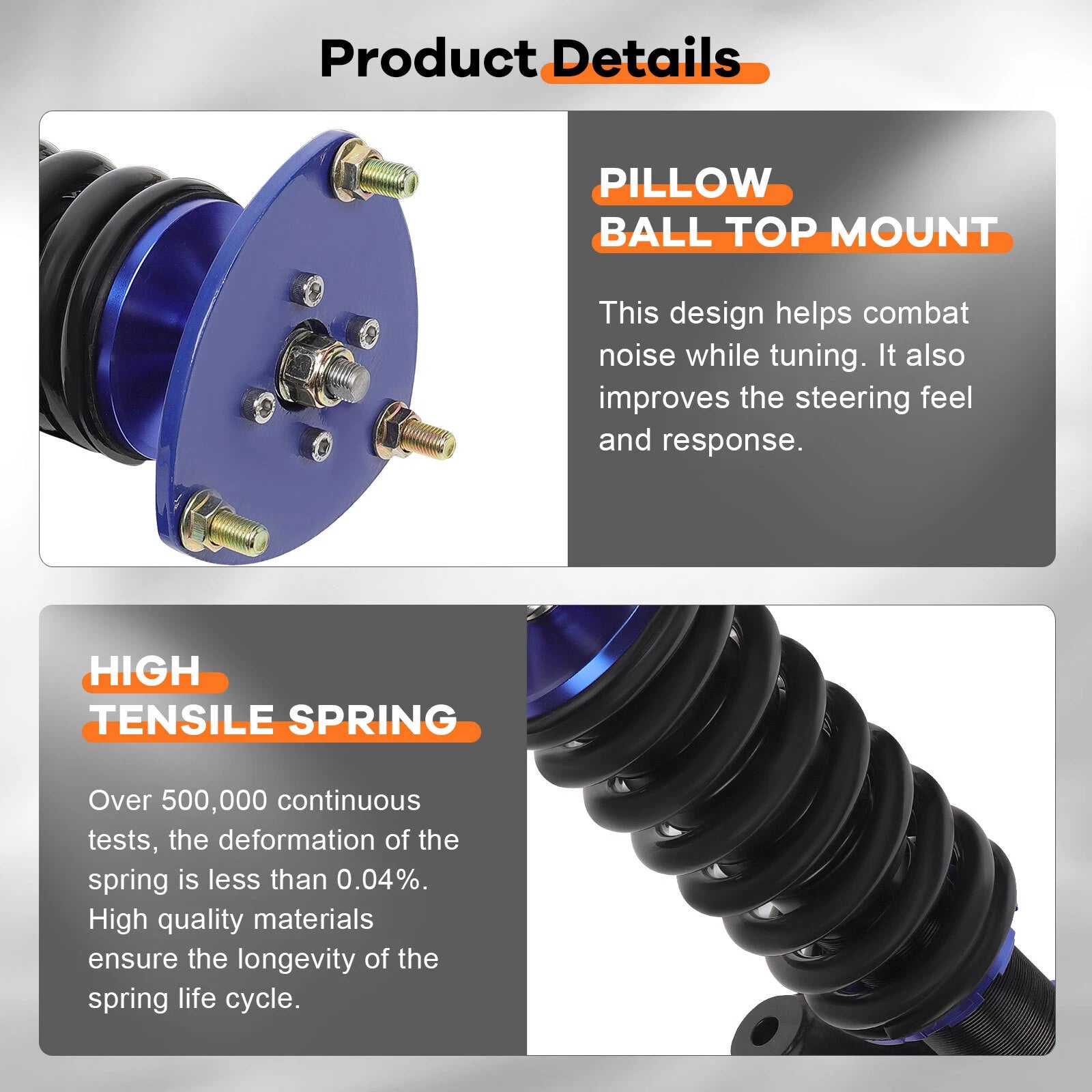 Coilovers for Acura RSX (2002–2006) - Adjustable Height Suspension Struts