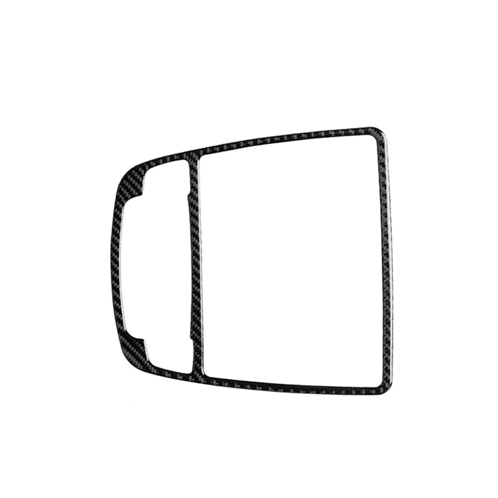 Carbon Black Center Console Gear Shift Panel Trim for Audi A6 A7 (2012–2018)