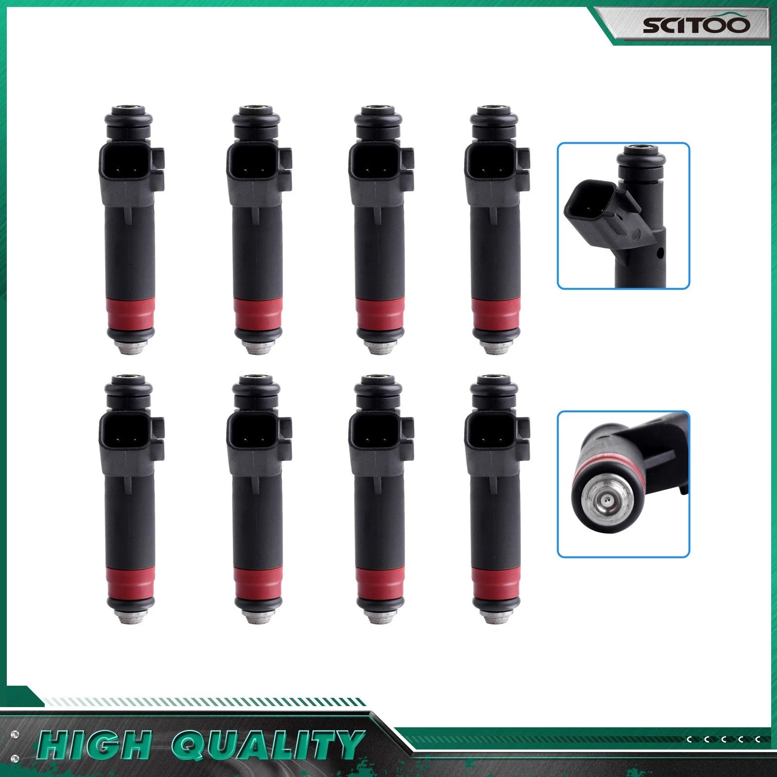 8PCS Fuel Injectors for Dodge Dakota Durango Ram 1500 Jeep Grand Cherokee (4.7L)