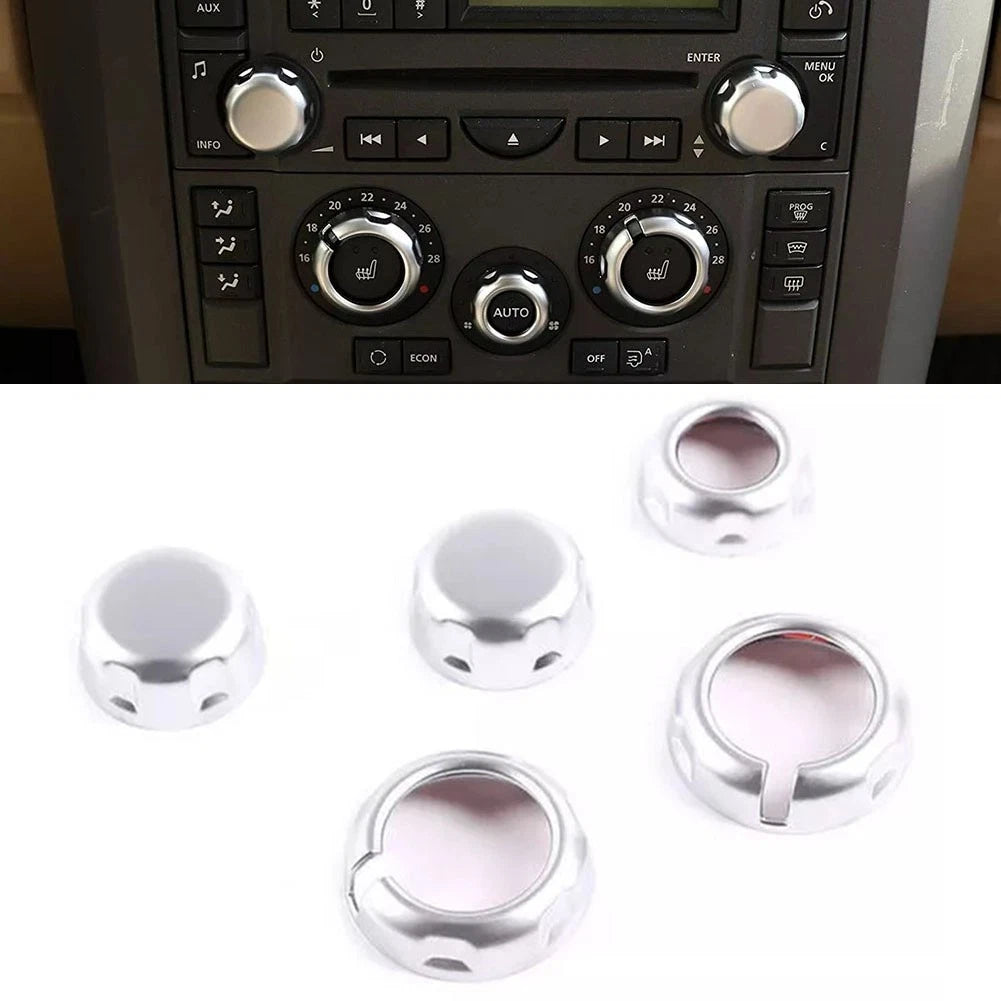 Set of 5 AC Control Knob Trim for Land Rover Discovery 3 (2005–2009)