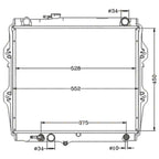 Radiator for Hilux RZN149R RZN154R 4cyl 2.7L 3RZ-FE 2694cc EFI (1997–2005)