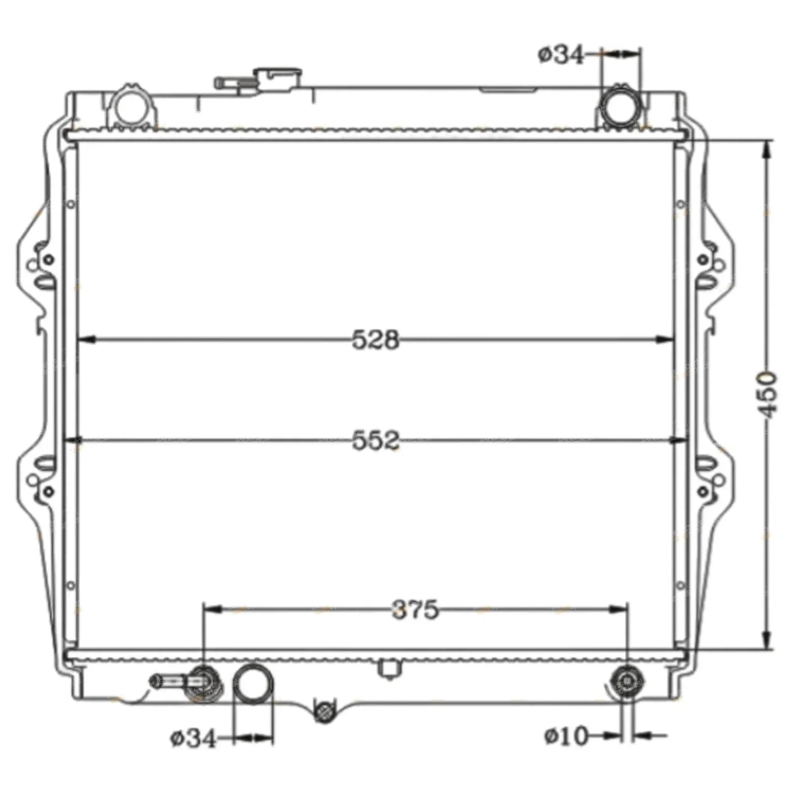 Radiator for Hilux RZN149R RZN154R 4cyl 2.7L 3RZ-FE 2694cc EFI (1997–2005)