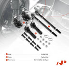 6x Inner Outer Front Lower Tie Rod Ball Joint for Dodge Durango Dakota (1998-2004)