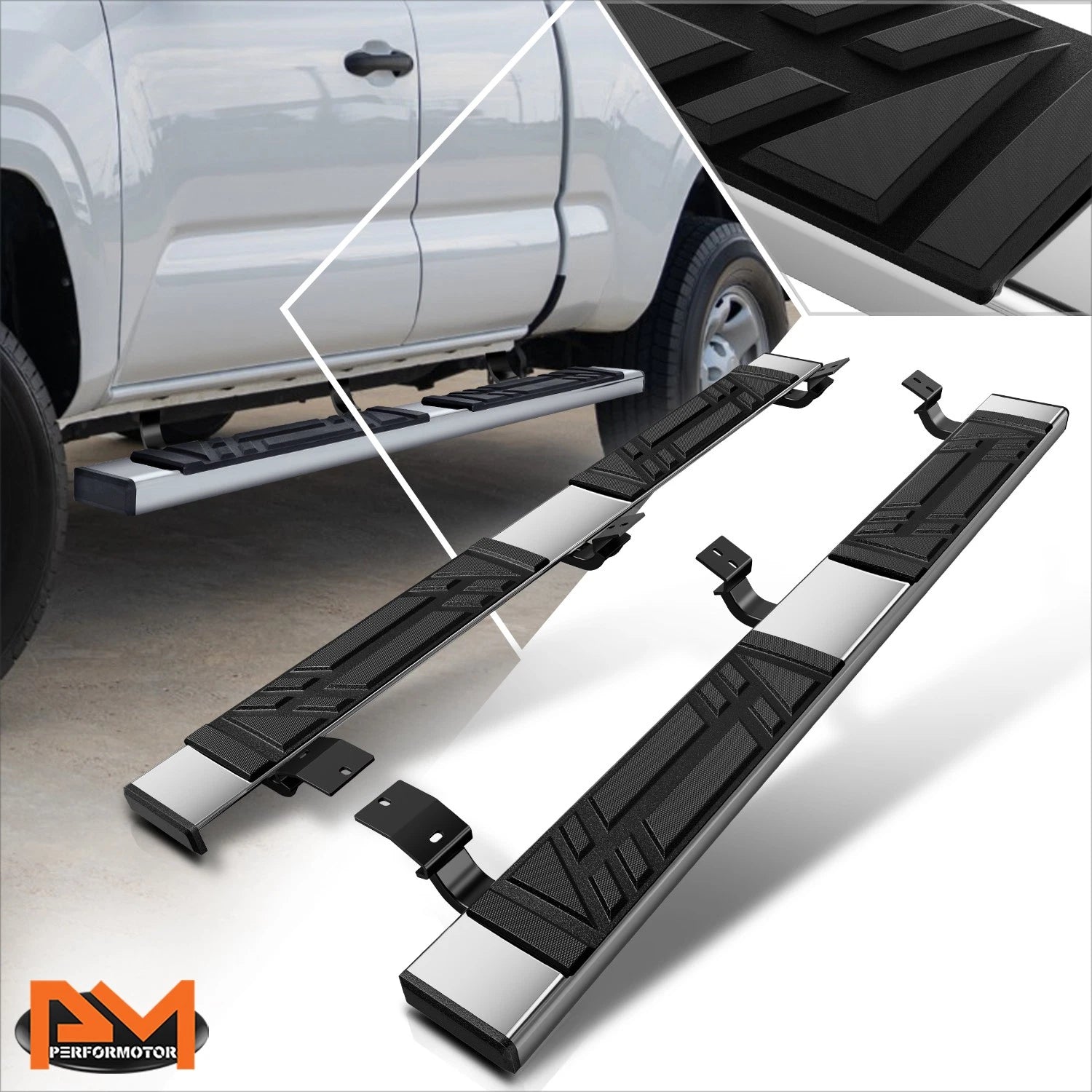 Set of 2 Side Step Pads for Toyota Tacoma Extended Cab (2005–2023)