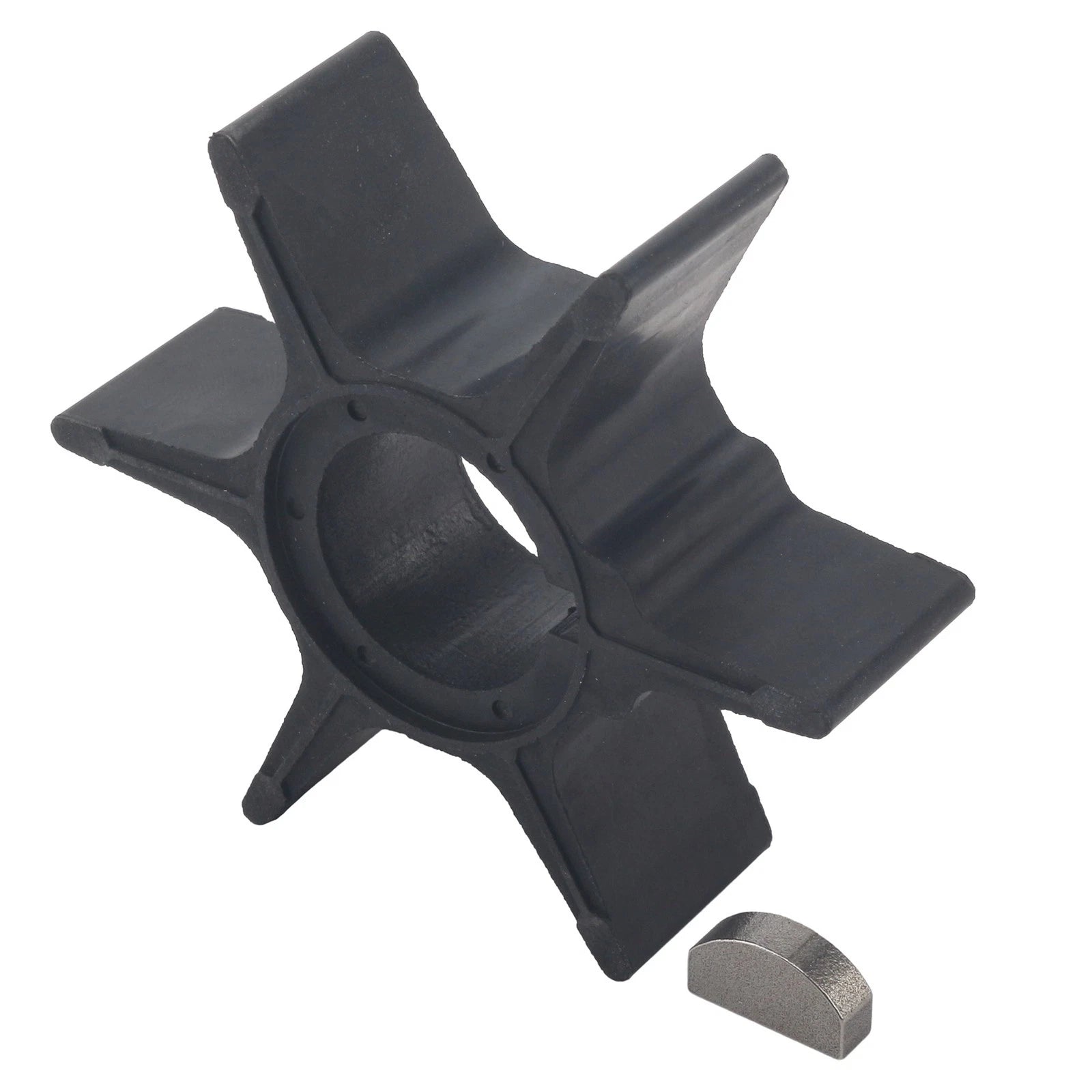 Water Pump Impeller & Key for Suzuki 50-85 HP 2-Stroke Outboard (17461-95302)