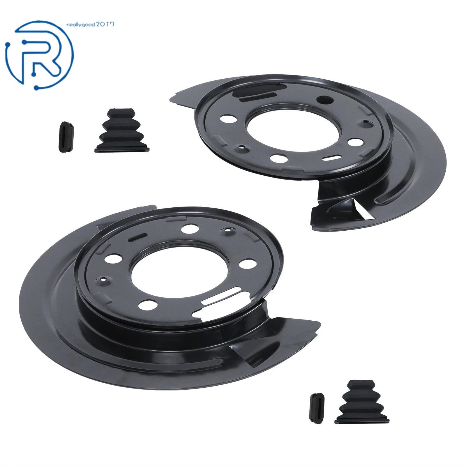 Set of 2 Rear Brake Dust Shields for Dodge Ram 2500 3500 (2003–2008)