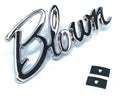 Chrome Blown Script Emblem Badge Replacement for Universal Hot Rod Show Car