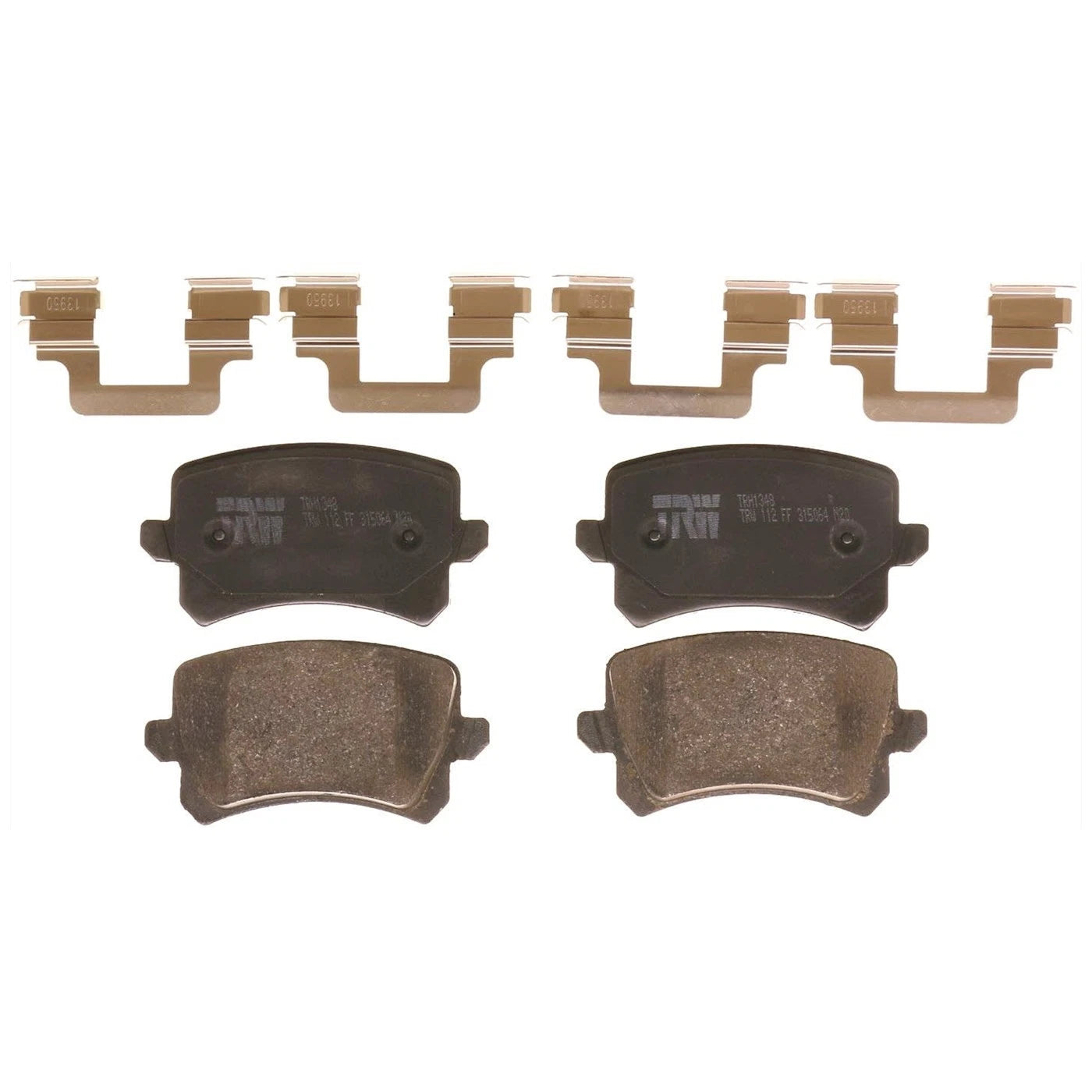Set of 4 Brake Disc and Pad Kits for VW