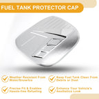 Fuel Tank Door Cap for Hyundai Tucson (2021–2024) Chrome Silver Tone