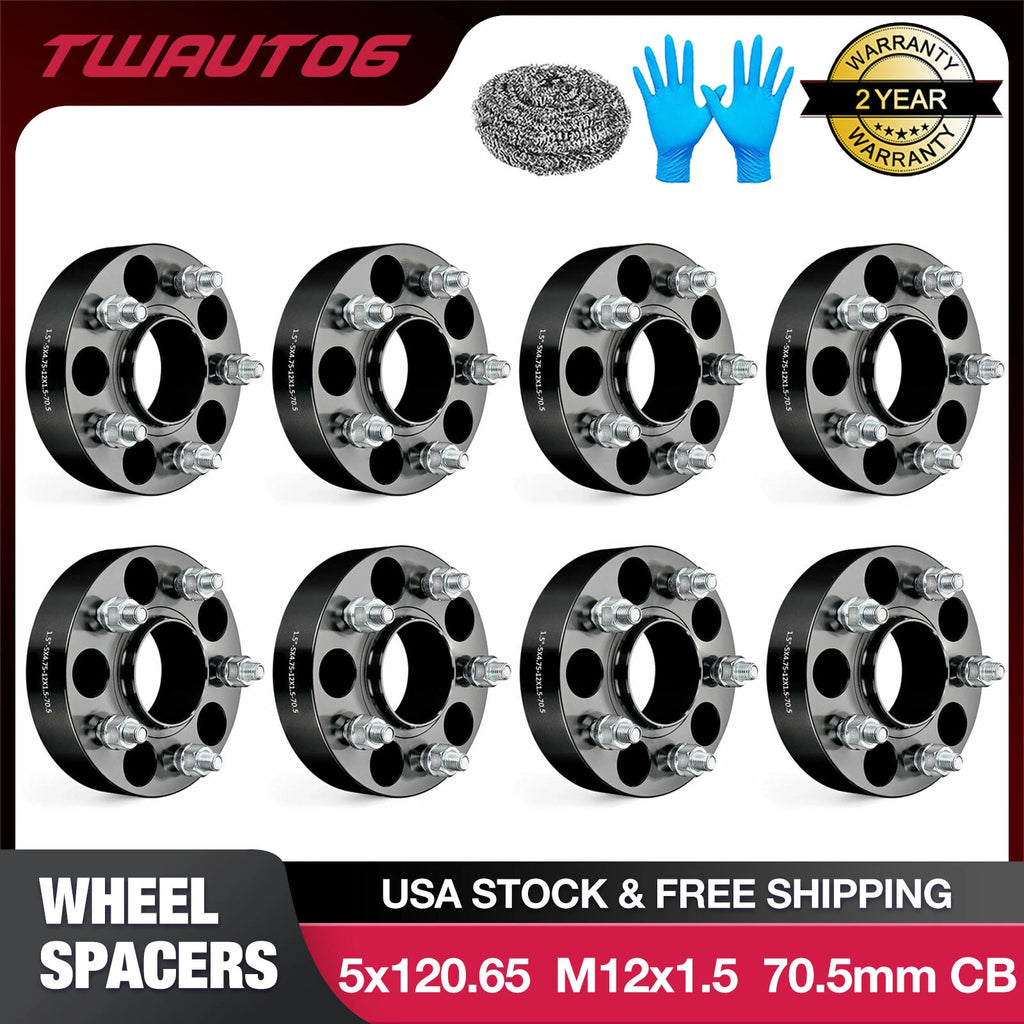 1.5" Hubcentric Wheel Spacers for Chevy S10 GMC Pontiac (5x4.75) (1970–2004)
