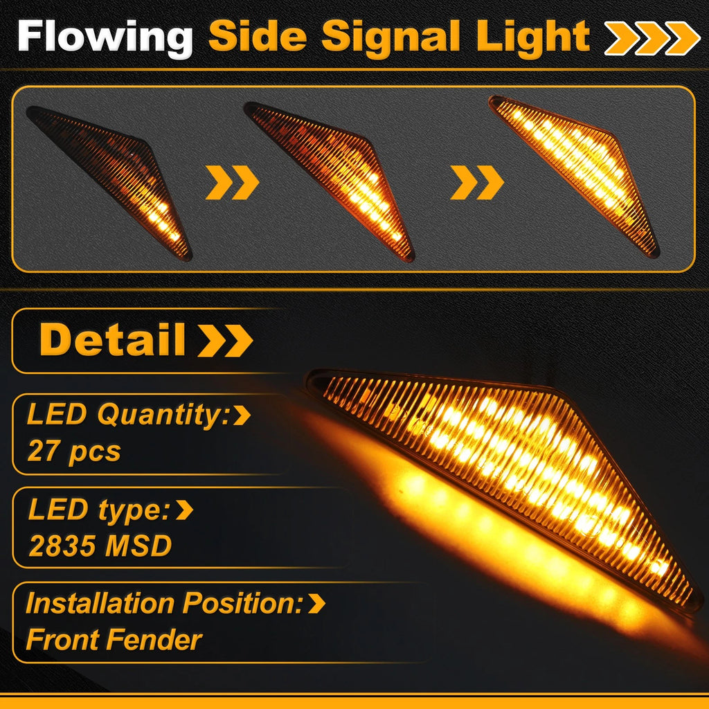 Set of 2 Side Marker Fender Lights for Ford Focus MK I (1998–2004) 98AB13K354AA