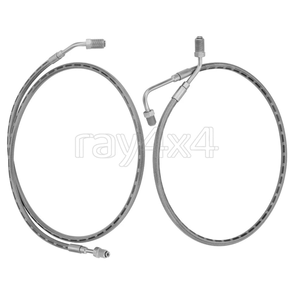 Set of 2 Rear Brake Hose Lines for Polaris Ranger 500 4x4 6x6 (1910493 1910494)