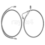 Set of 2 Rear Brake Hose Lines for Polaris Ranger 500 4x4 6x6 (1910493 1910494)