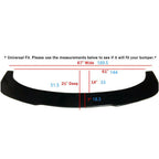 Front Bumper Lip Splitter Diffuser for Universal 67’’ x 21’’