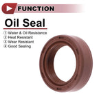 2X Oil Seal Rotary Shaft Seal for Various Models (22x32x10mm) FKM Rubber