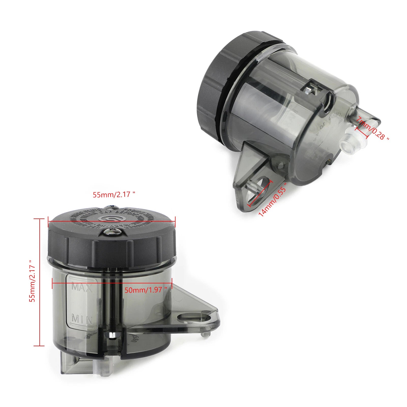 Motorcycle Front Brake Clutch Master Cylinder Fluid Reservoir for T9