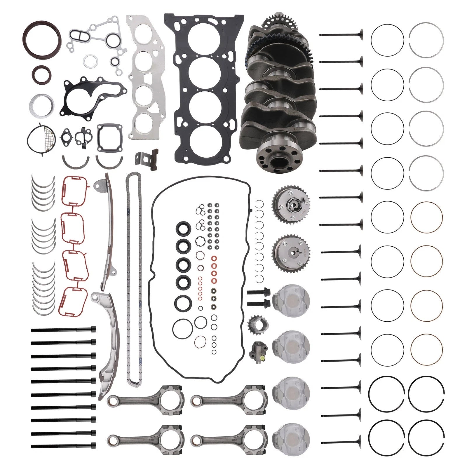 Engine Overhaul Rebuild Kit with Crankshaft & Piston for Toyota 2ARFE (2010–2023)