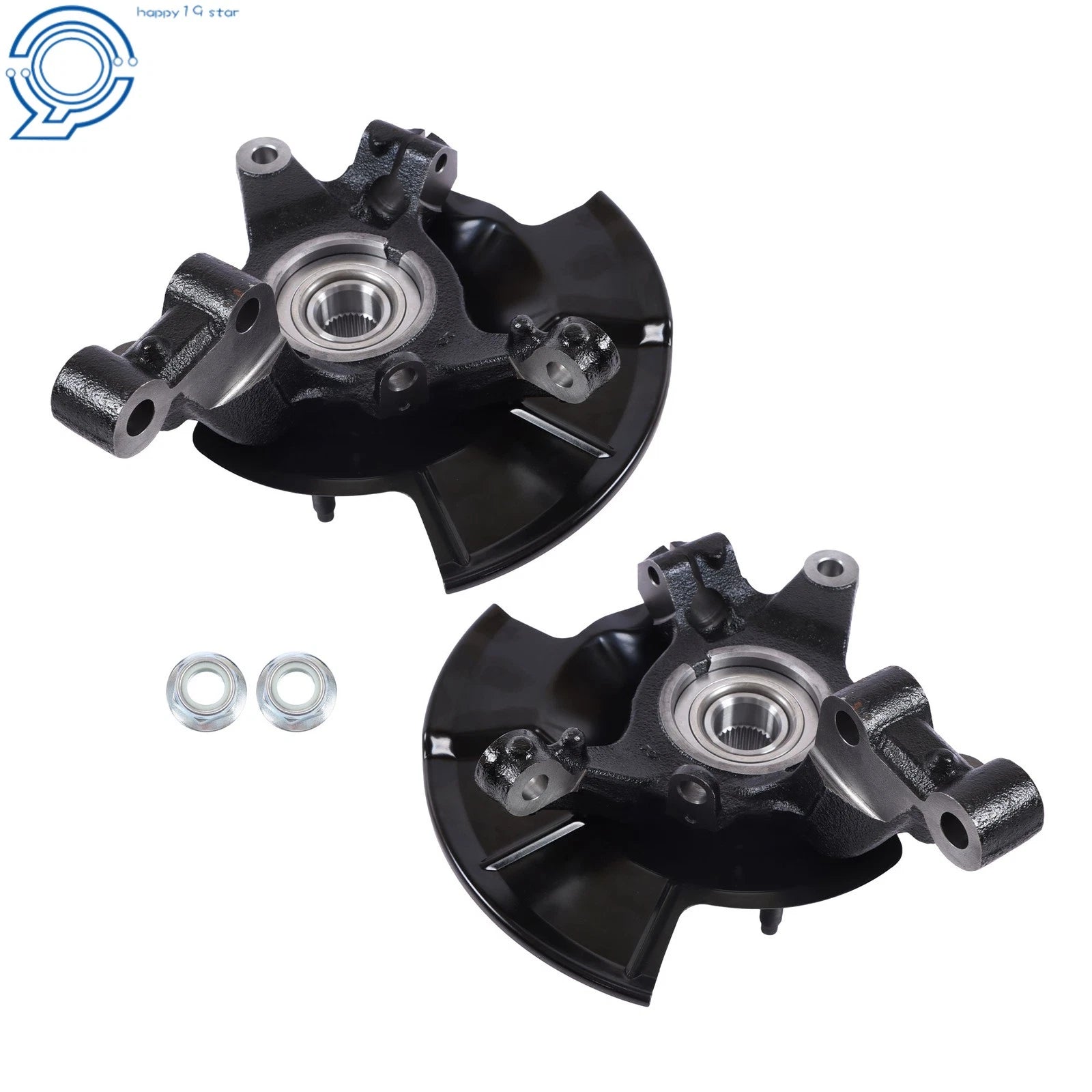 Front Steering Knuckles & Wheel Hub Bearings for Ford Edge (2007–2010)