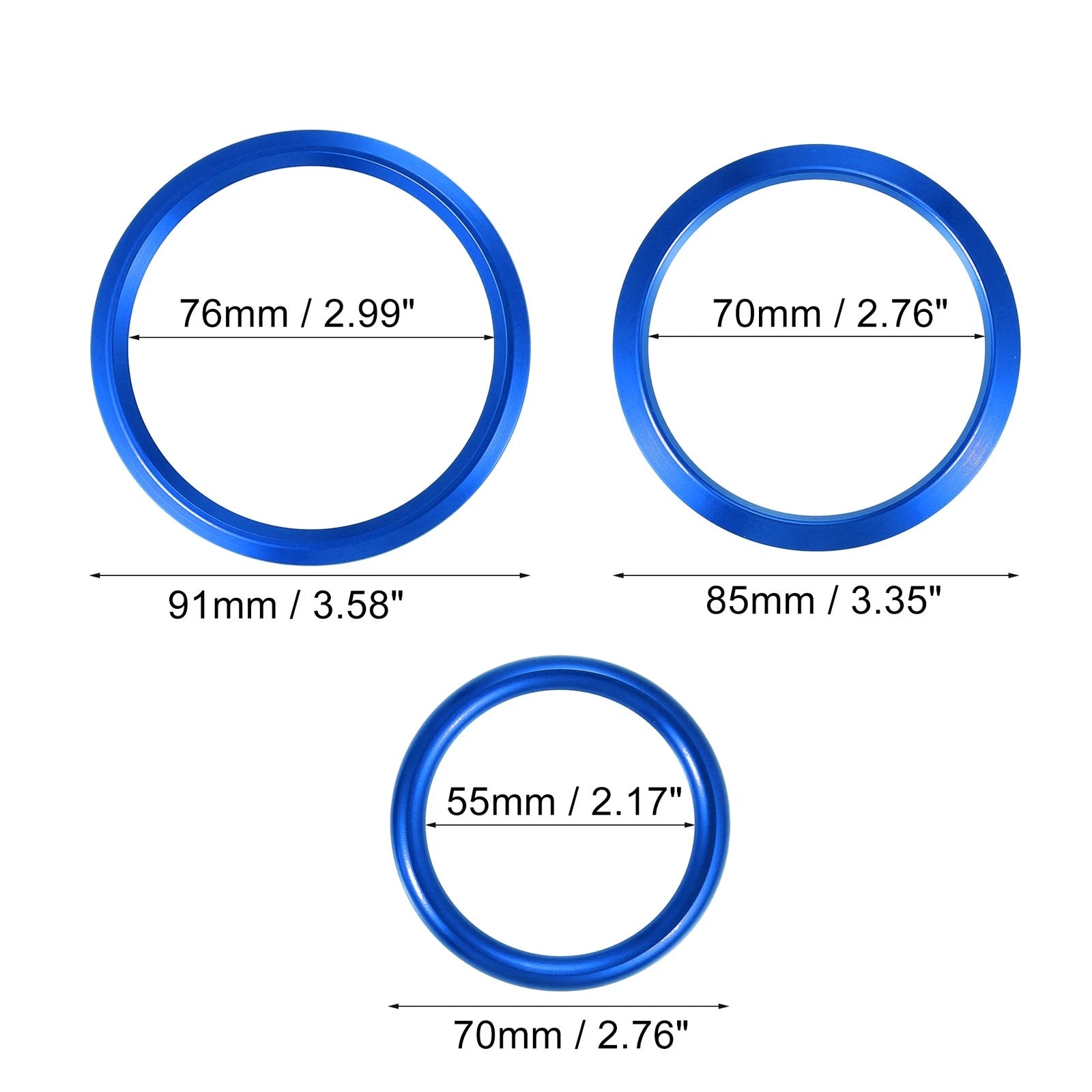 7 Pcs Air Conditioning Outer Vent Rings Covers for Mercedes Benz A-Class (2013–2020)