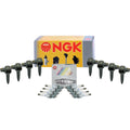 Set of 8 NGK Ignition Coils & Laser Iridium Spark Plugs for Lexus Toyota (2000–2009)
