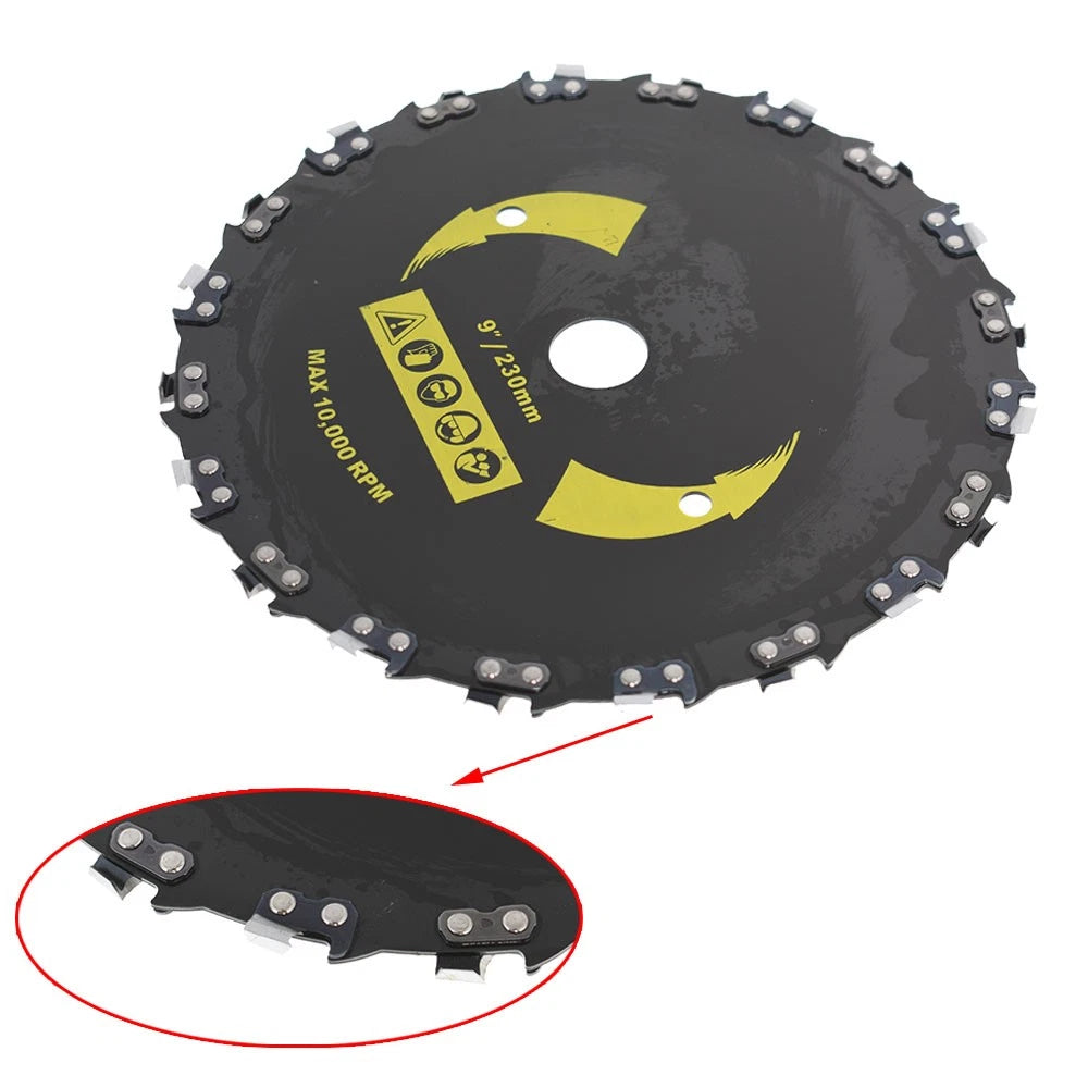 9" Chain Saw Tooth Brush Cutter for Gas/Electric Trimmer (Heavy Duty)