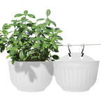 Set of 2 Wall Hanging Planters for Indoor Outdoor Use