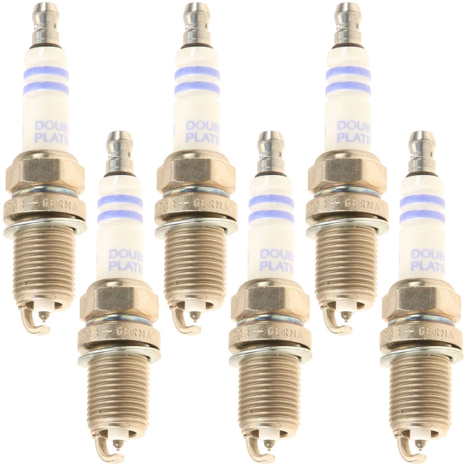 Set of 6 Bosch OE FineWire Double Platinum Spark Plugs for A6 Quattro S4 (1996–2005)