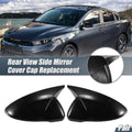 Pair Rearview Mirror Cover Overlay Gloss Black for Kia Forte Cerato K3 (2019–2024)