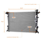 Aluminum Cooling Radiator DPI-13467 for Genesis Coupe 3.8L (2013–2016)