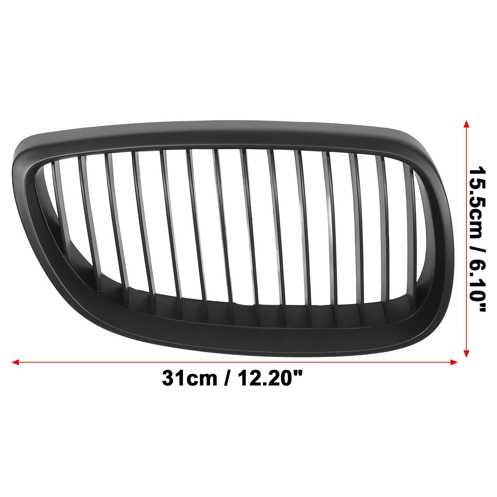 Pair Front Kidney Grille for BMW E92 (2006–2010) Matte Black