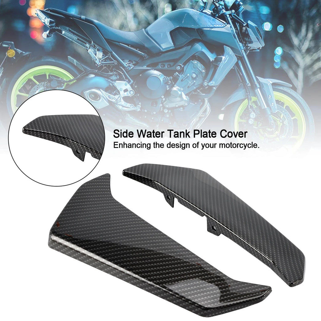 Carbon Side Water Tank Plate Cover for Yamaha MT-09 FZ09 (2017–2021)
