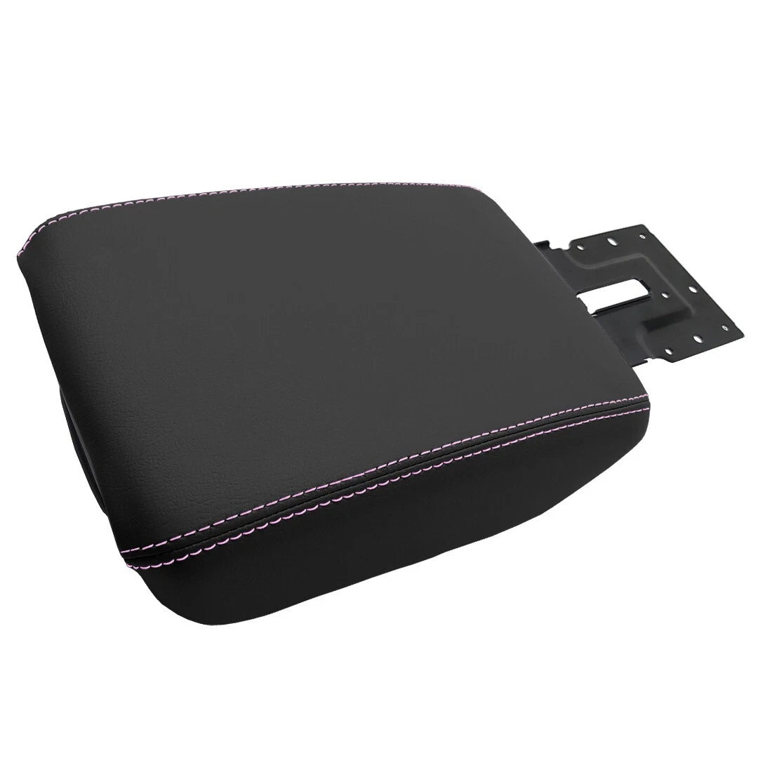 Center Console Lid Armrest for Jeep Wrangler (2018–2020) Pink Stitch
