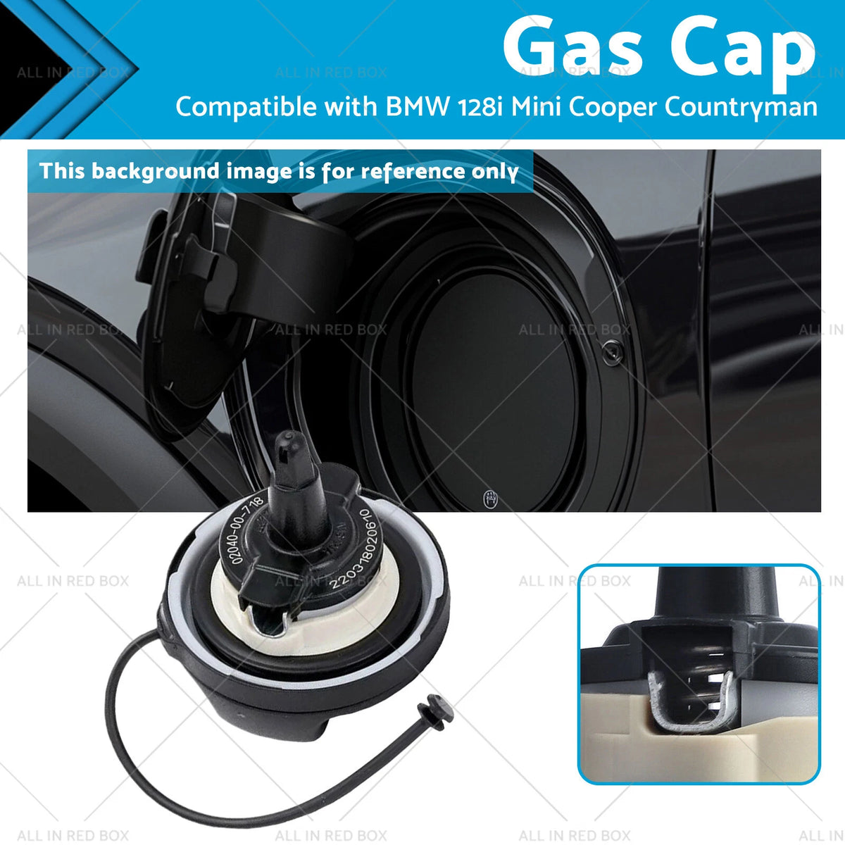 Gas Cap for BMW 335is, Mini Cooper, Countryman (2011–2013) 16117222391