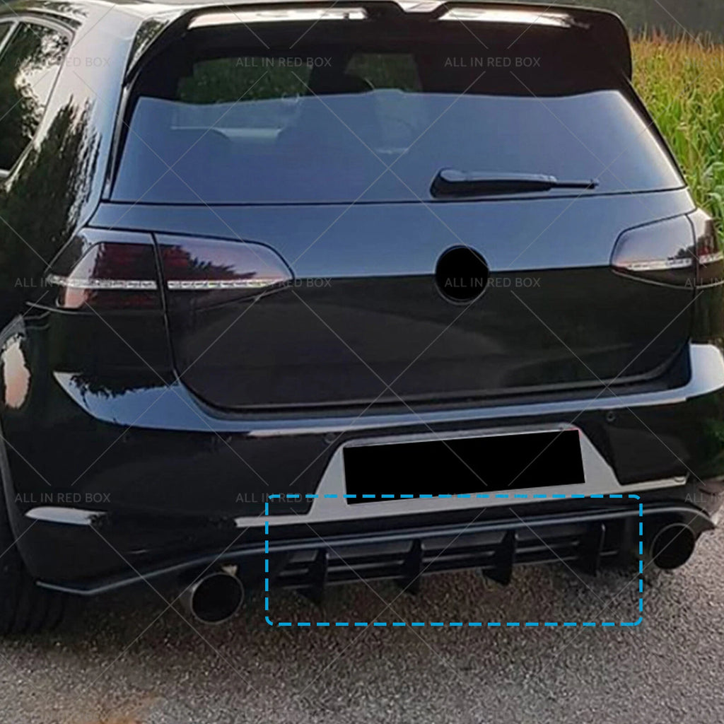 Set of 4 Rear Bumper Diffuser Lip Spoilers for Volkswagen Golf MK7 GTI (2015–2020)