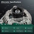 Alternator 11075 for Cadillac Escalade, Chevrolet Avalanche 1500 (2005–2006)
